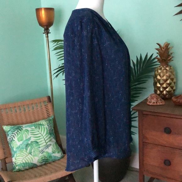 Dalia dark blue blouse size S - Picture 3 of 10